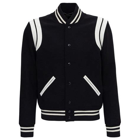 áo khoác ysl nam|Saint Laurent Teddy Jacket in Wool .